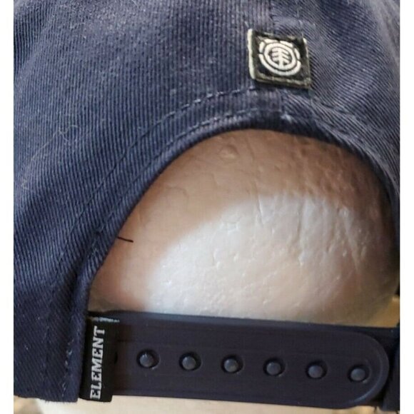 Element Skateboards Embroidered Mountain Logo Black Adjustable Snap back Hat - Picture 5 of 12